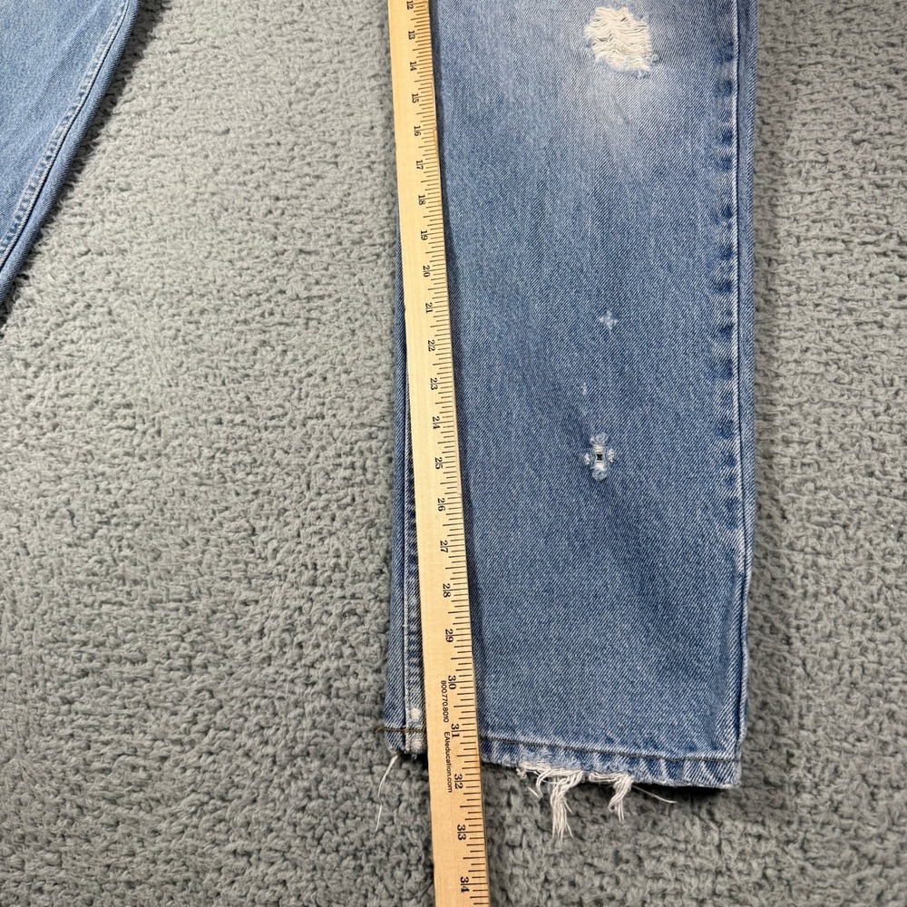 Vintage L.L. Bean Classic Fit Jeans 36x32 Distressed Light Wash Straight - Picture 8 of 12